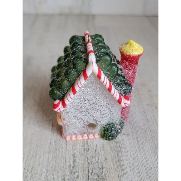 Hallmark 1984 sugar plum Cottage glitter ornament Xmas gingerbread man - Picture 5 of 7